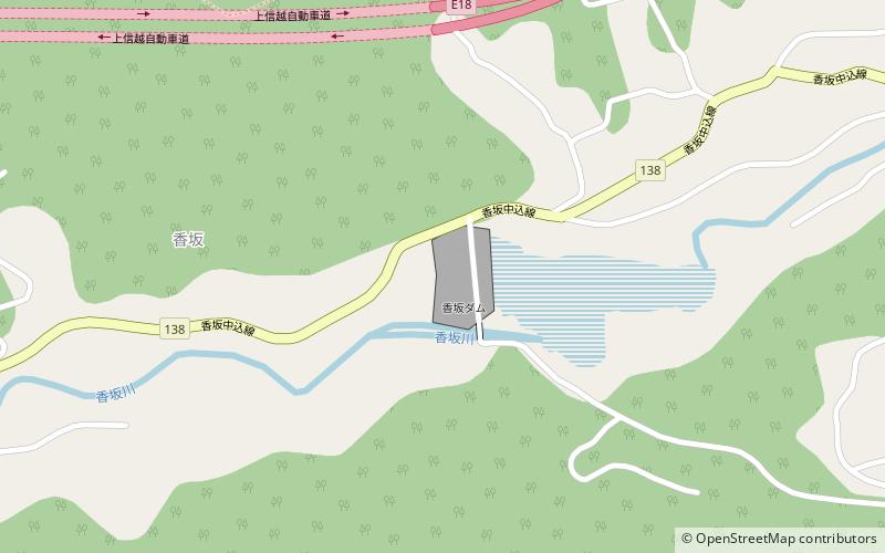 Kōsaka Dam location map