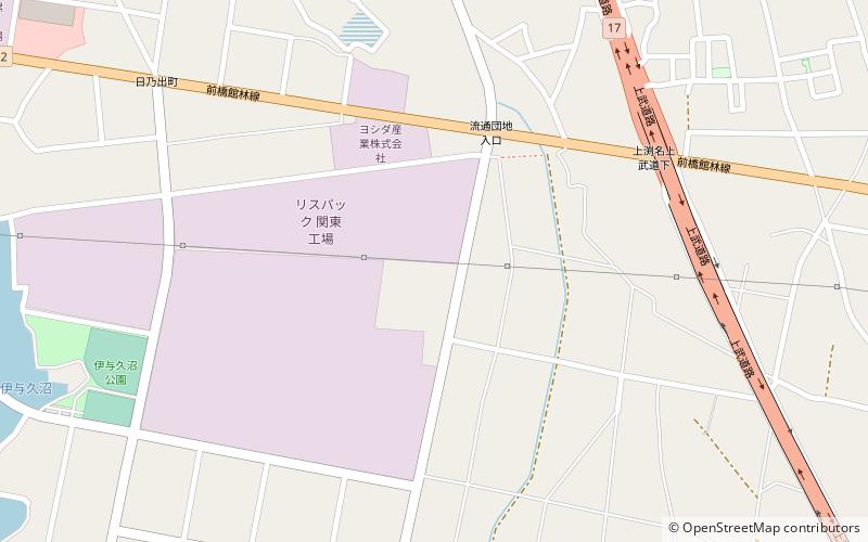 jusanpozuka site isesaki location map