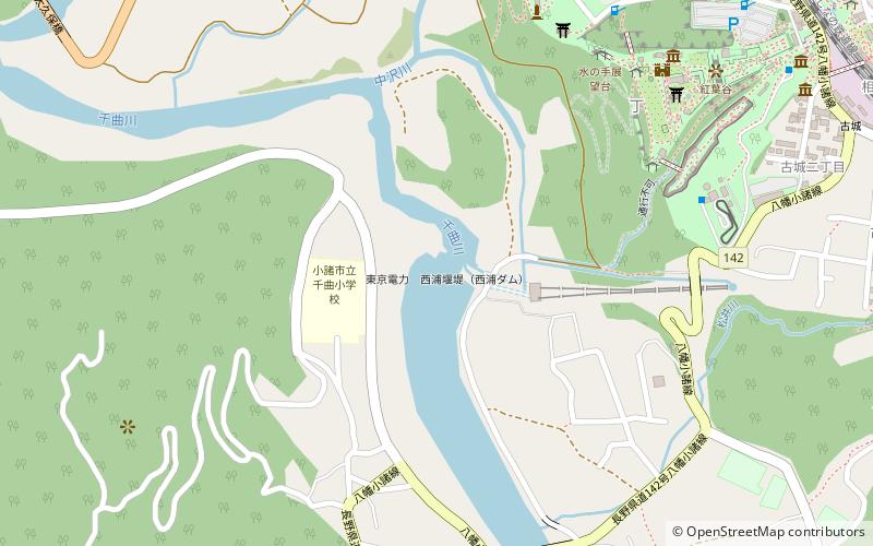 Nishiura Dam location map