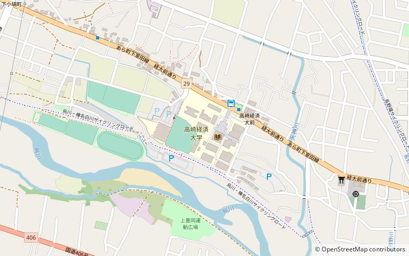 Wirtschaftsuniversität Takasaki location map