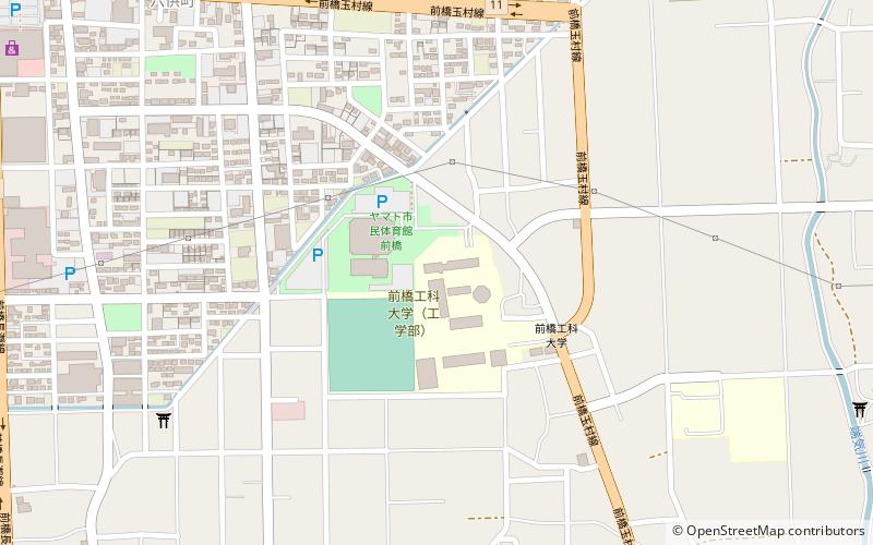 Université de technologie de Maebashi location map