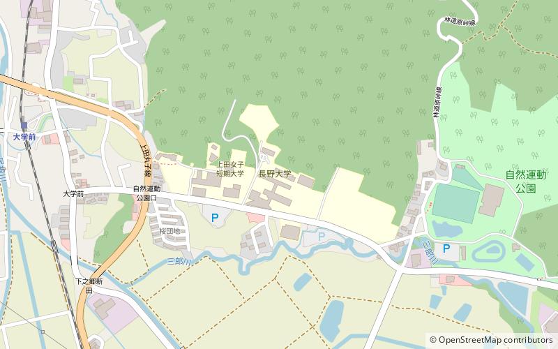 Nagano University location map