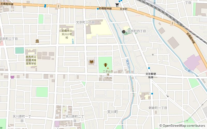 Maebashi Futagoyama Kofun location map