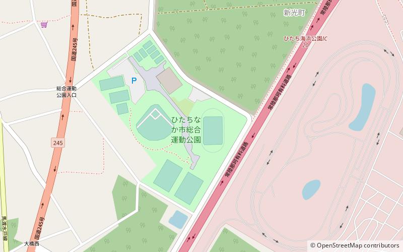 Hitachinaka City Stadium location map