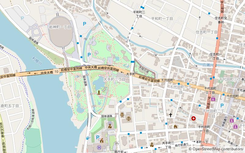 Maebashi Tōshō-gū location map