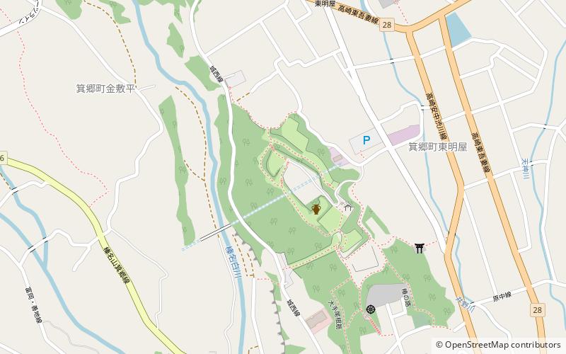 Minowa Castle location map