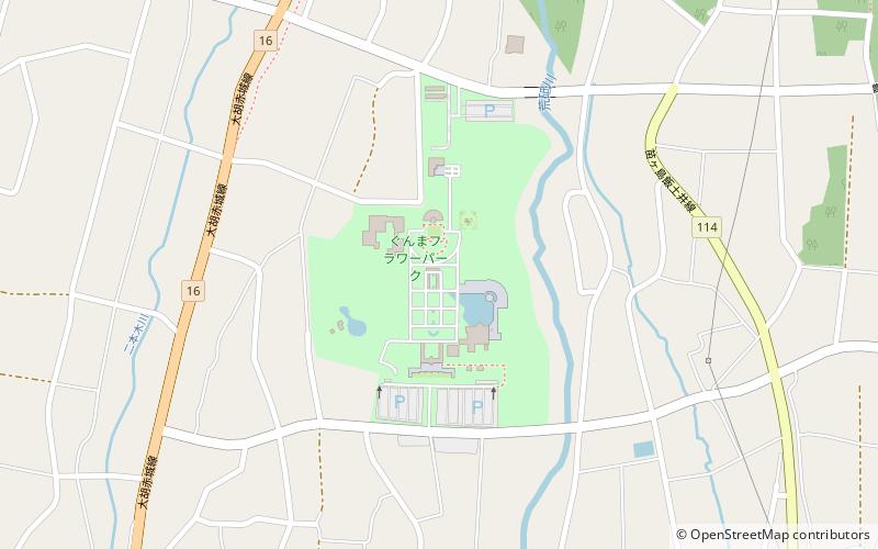 Gunma Flower Park location map