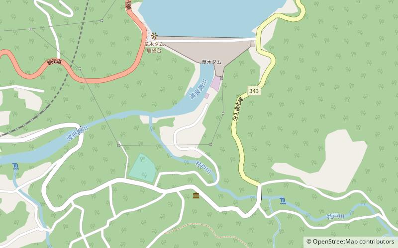 Kusaki Dam location map