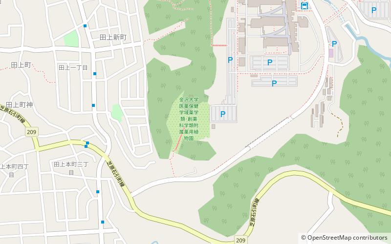 botanic garden kanazawa location map
