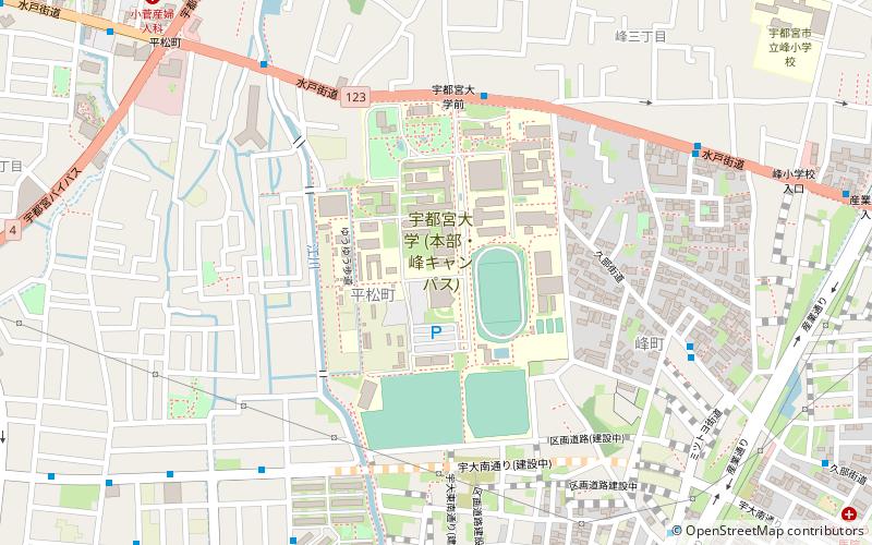 Utsunomiya University location map