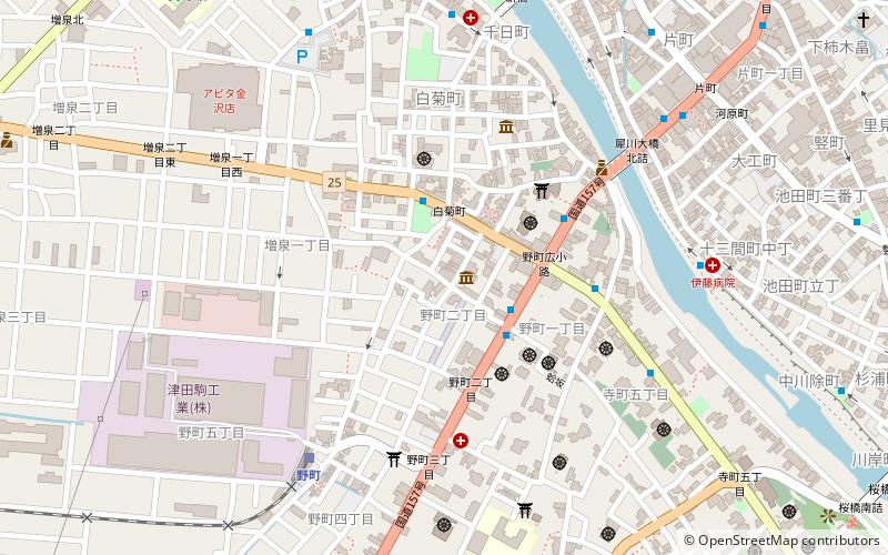 nishi chaya shiryokan museum kanazawa location map