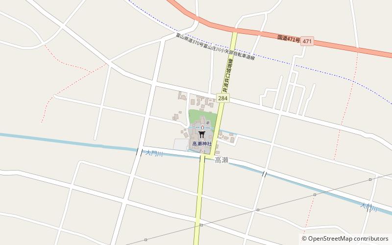 Takase Shrine location map