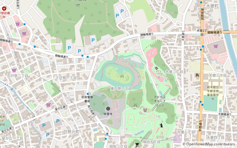 Utsunomiya Velodrome location map