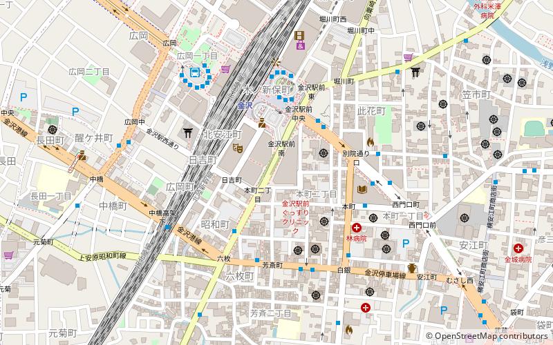 Hotel Nikko Kanazawa location map
