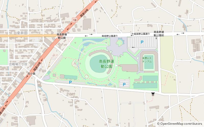 Stade olympique de Nagano location map