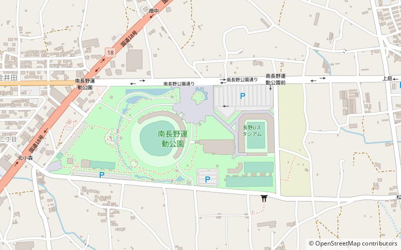 Minami Nagano Sports Park Stadium location map