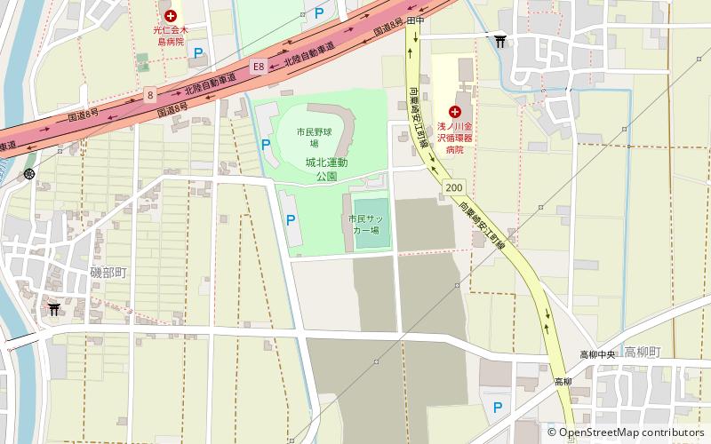Kanazawa Soccer Stadium location map
