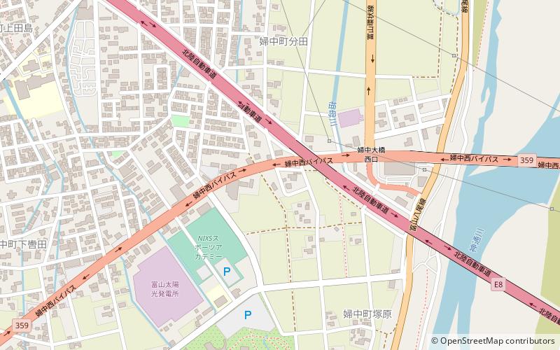 Jardín botánico de Toyama location map