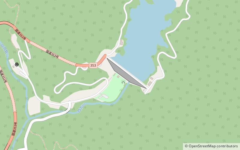 Shimagawa Dam location map