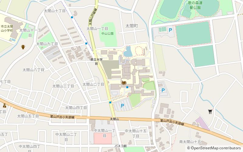 Toyama Prefectural University location map