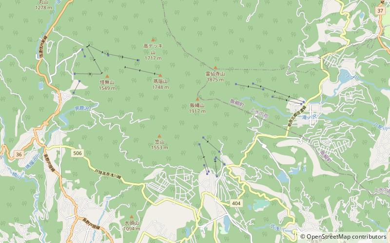 Mont Iizuna location map