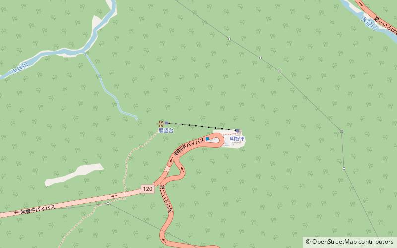 Akechidaira Ropeway location map