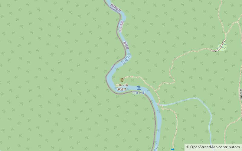 Sanjō Falls location map