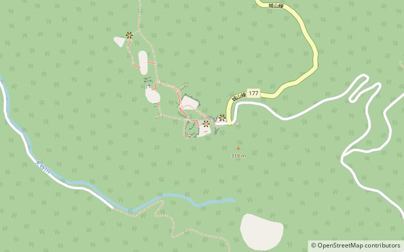 Nanao Castle location map