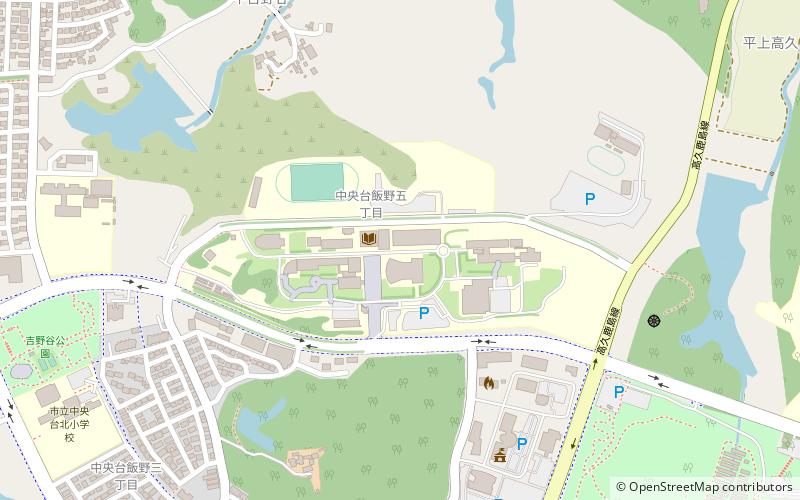 Iwaki Meisei University location map