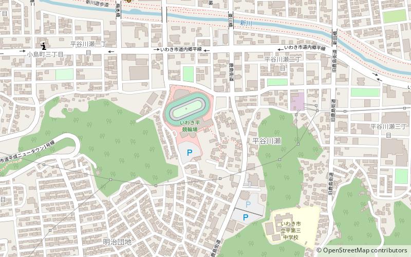 Iwaki-Taira Velodrome location map