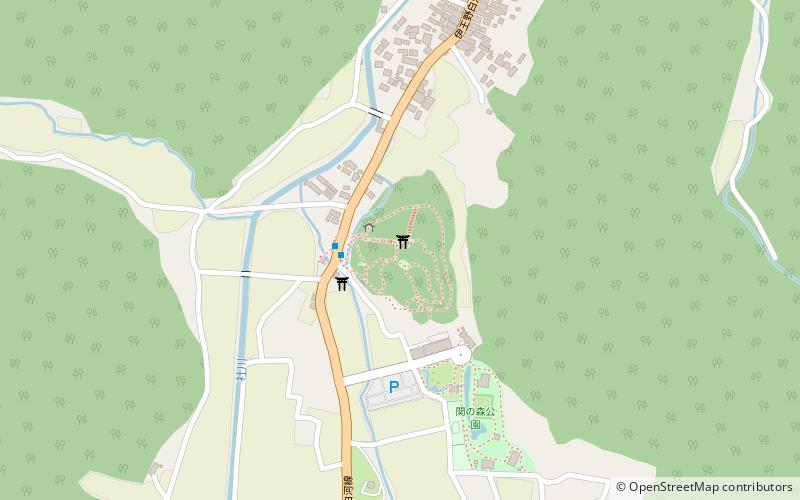 Shirakawa Barrier location map