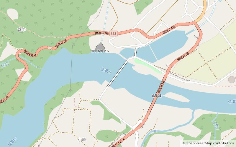 Miyanaka Dam location map