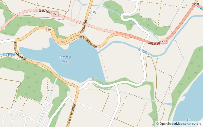 Asagawara Dam location map