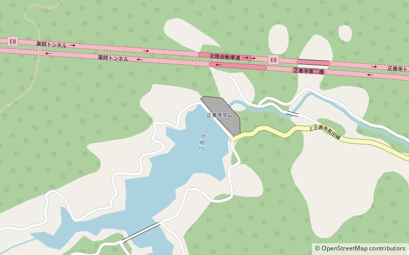 Shozenji Dam location map