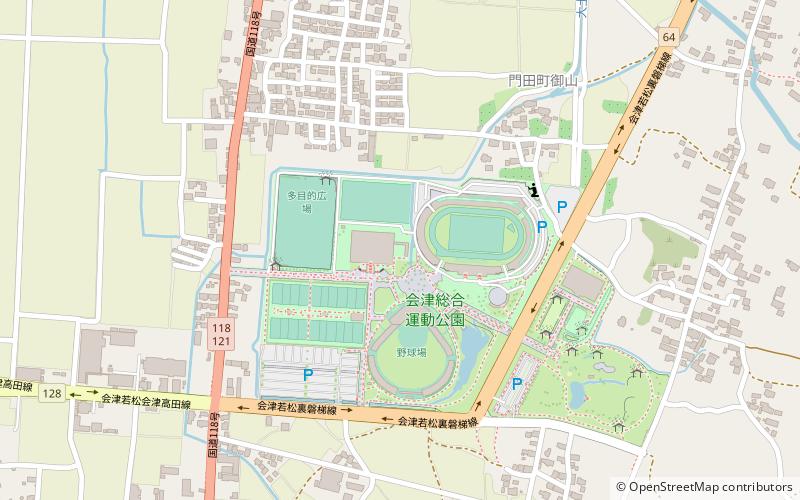 Aizu Athletic Park Stadium location map