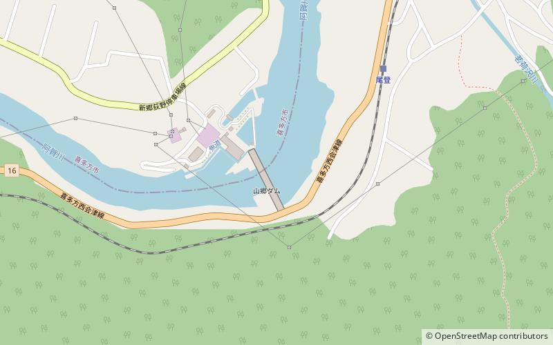 Yamasato Dam location map