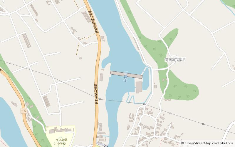 Shingo Dam location map