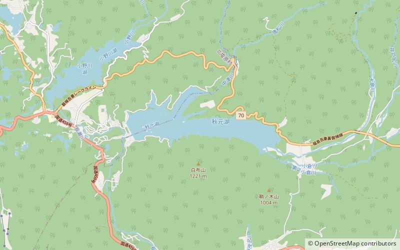 Akimoto Lake location map