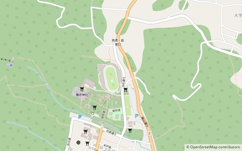 Yahiko Velodrome location map