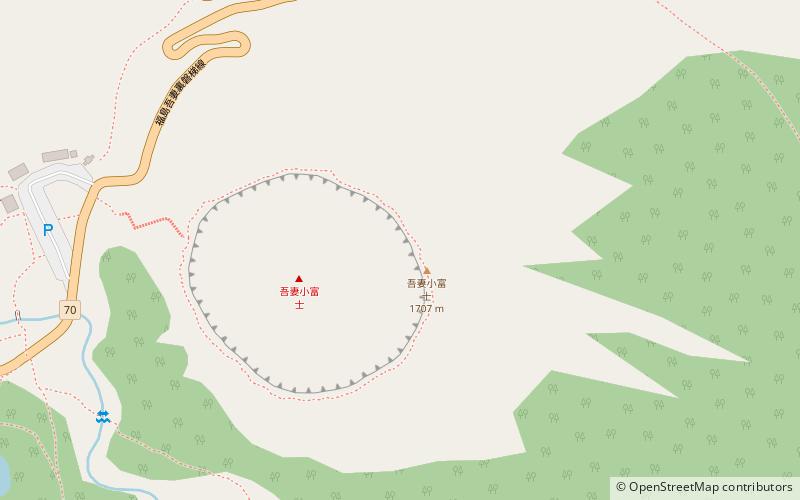 Mount Azuma-kofuji location map