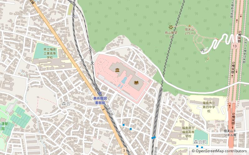 Fukushima Prefectural Museum of Art location map