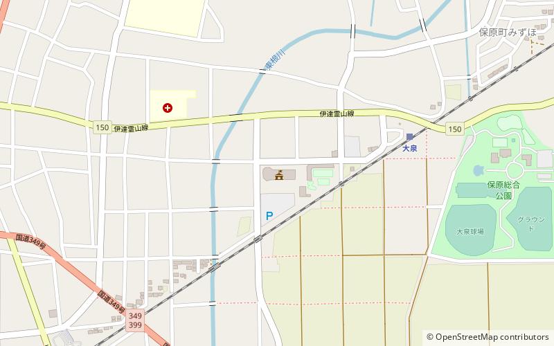 Miyawaki temple ruins location map
