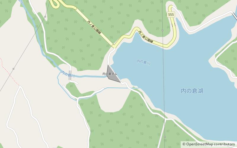 Uchinokura Dam location map