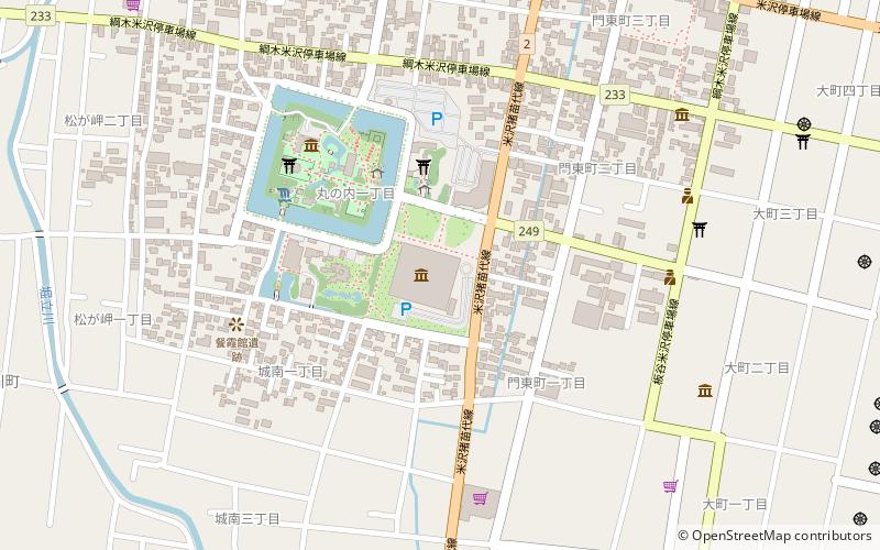 Yonezawa City Uesugi Museum location map