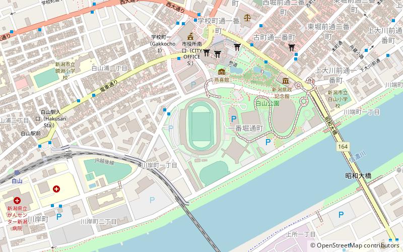 Niigata City Athletic Stadium location map
