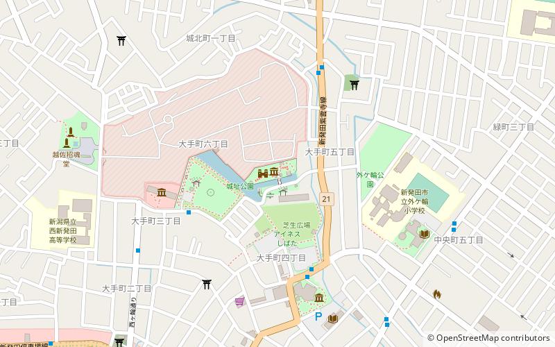 Shibata Castle location map