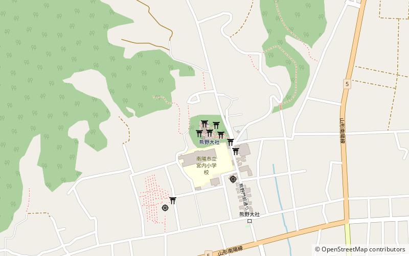Kumano Shrine location map