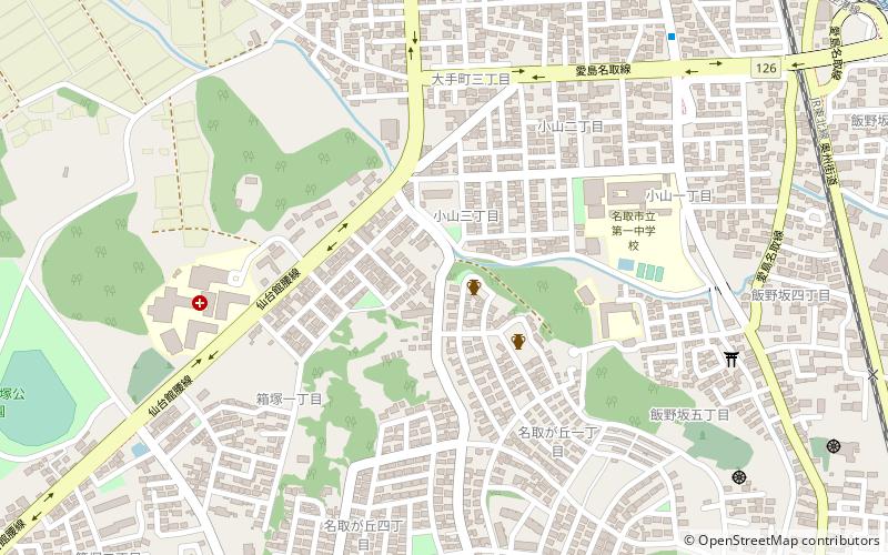 Iinozaka Kofun Cluster location map