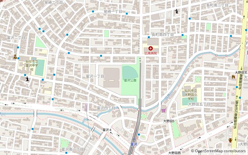 Kamei Arena Sendai location map