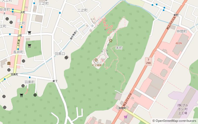 Murakami Castle location map
